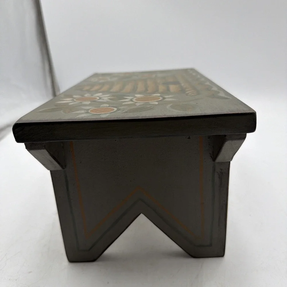 Vintage Small Wooden Foot Stool  12